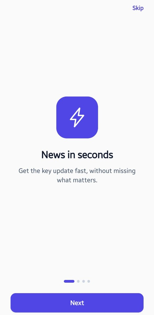 Insights onboarding: News in seconds