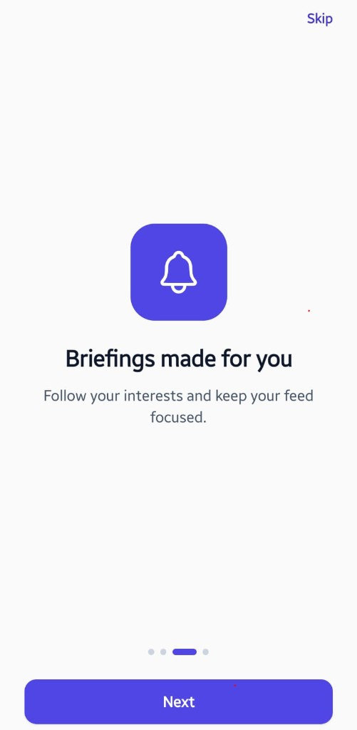 Insights onboarding: Briefings made for you